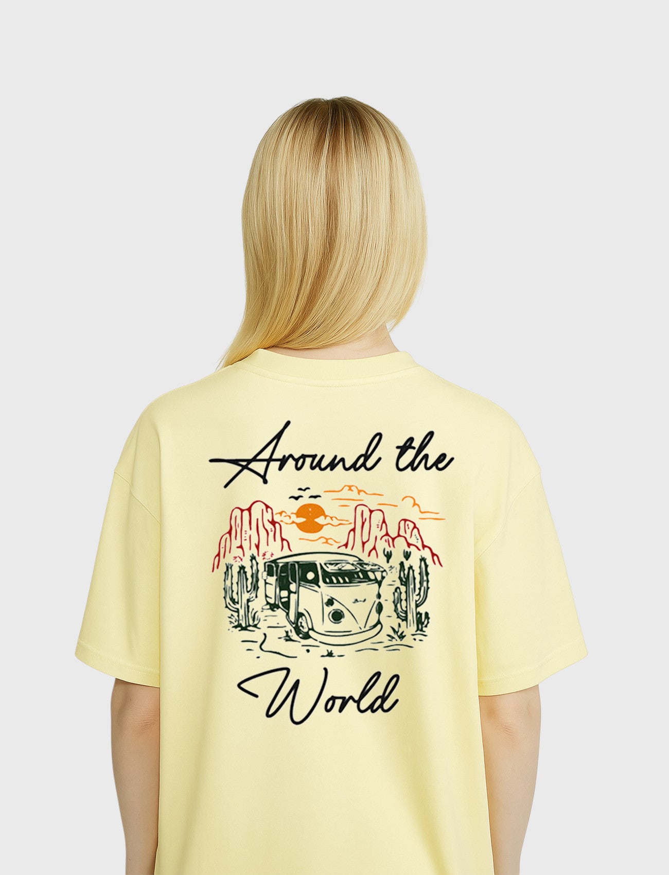 CAMISETA OVERSIZE AROUND THE WORLD