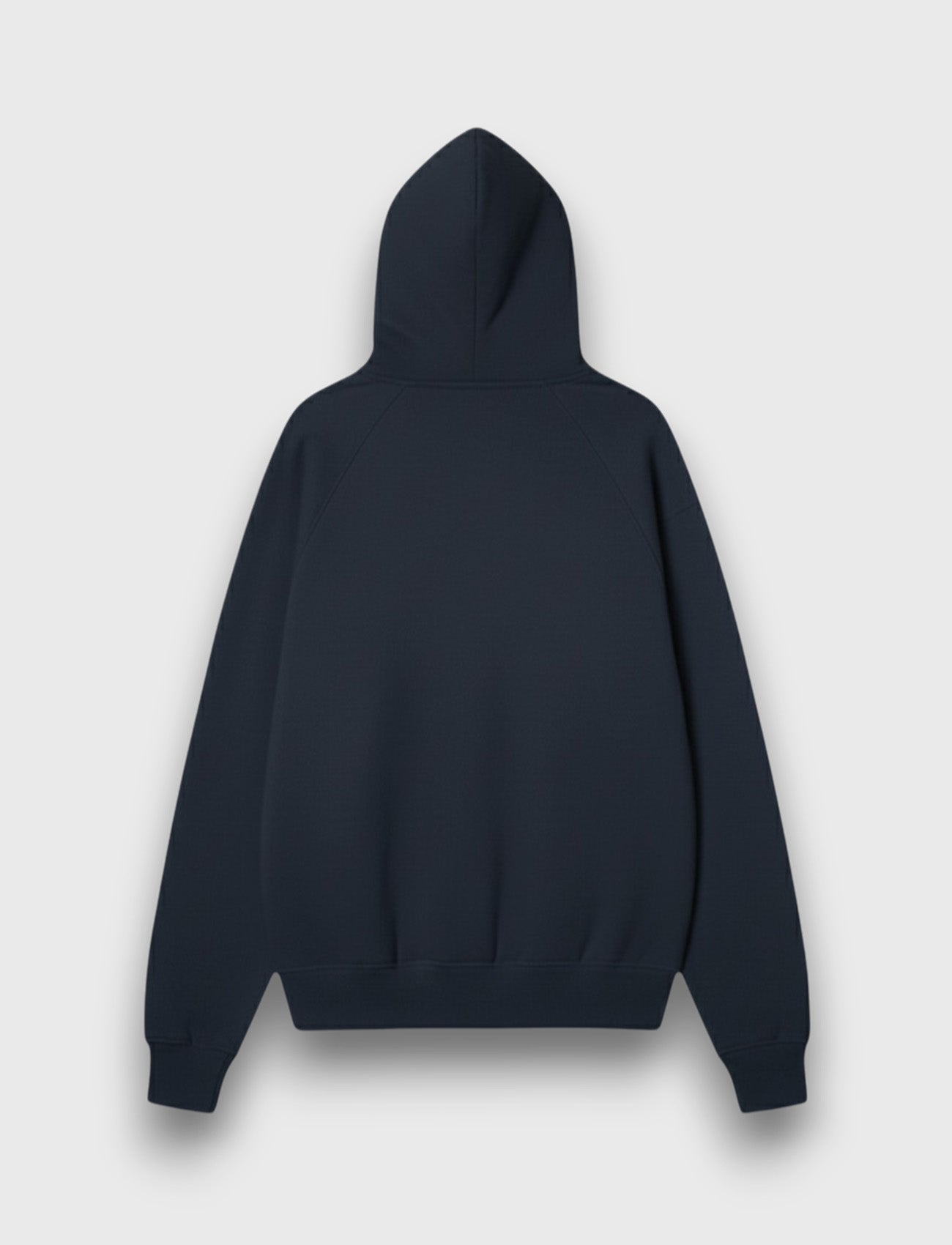 HOODIE BASIC ZIP MARINO