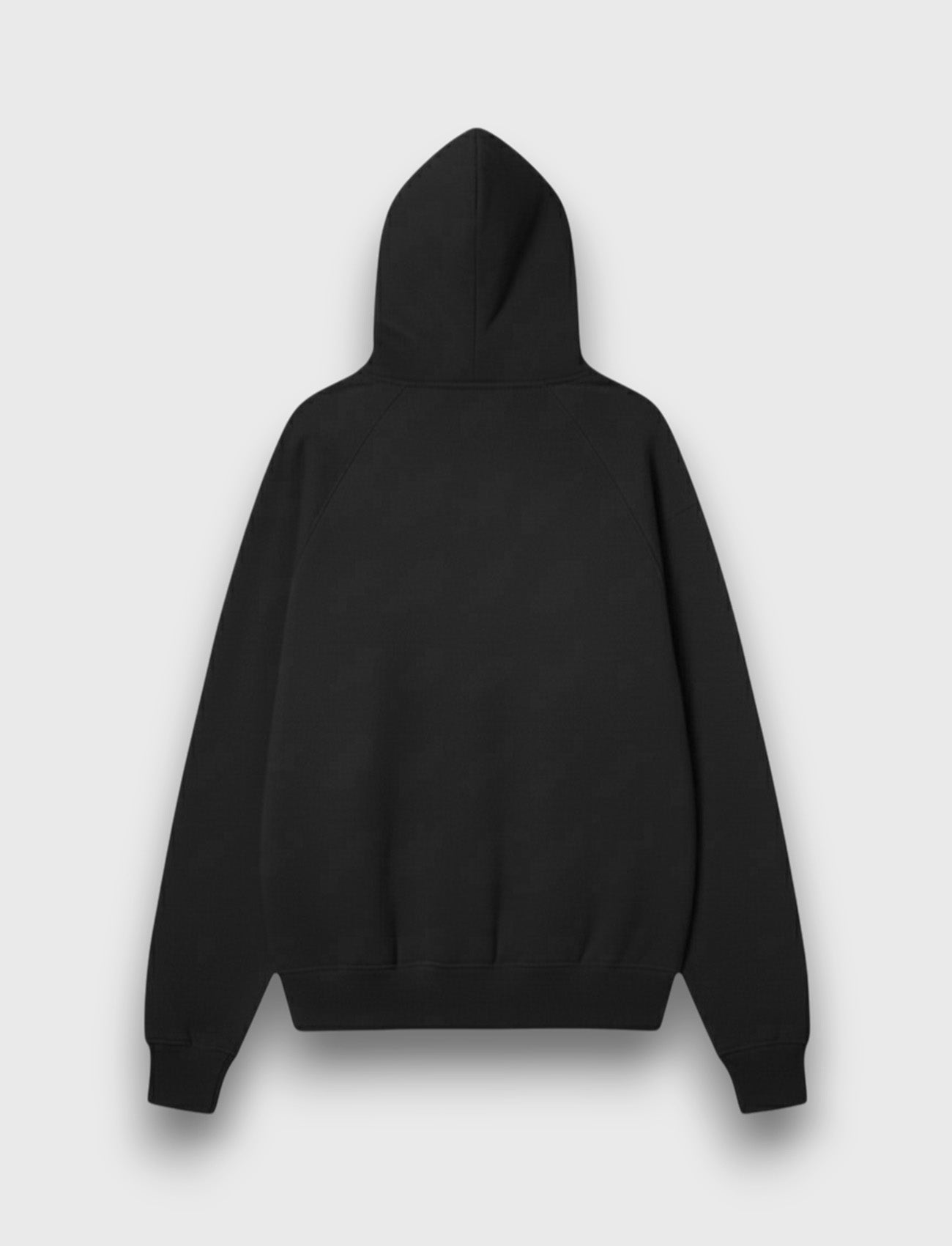 HOODIE BASIC ZIP NEGRO