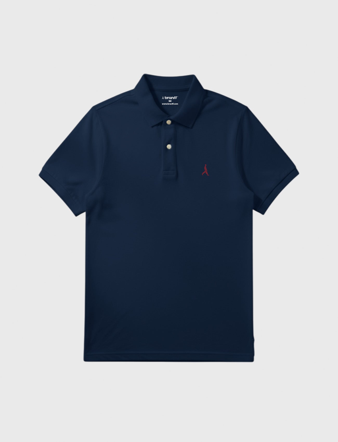 POLO PIQUE LOGO MARINO