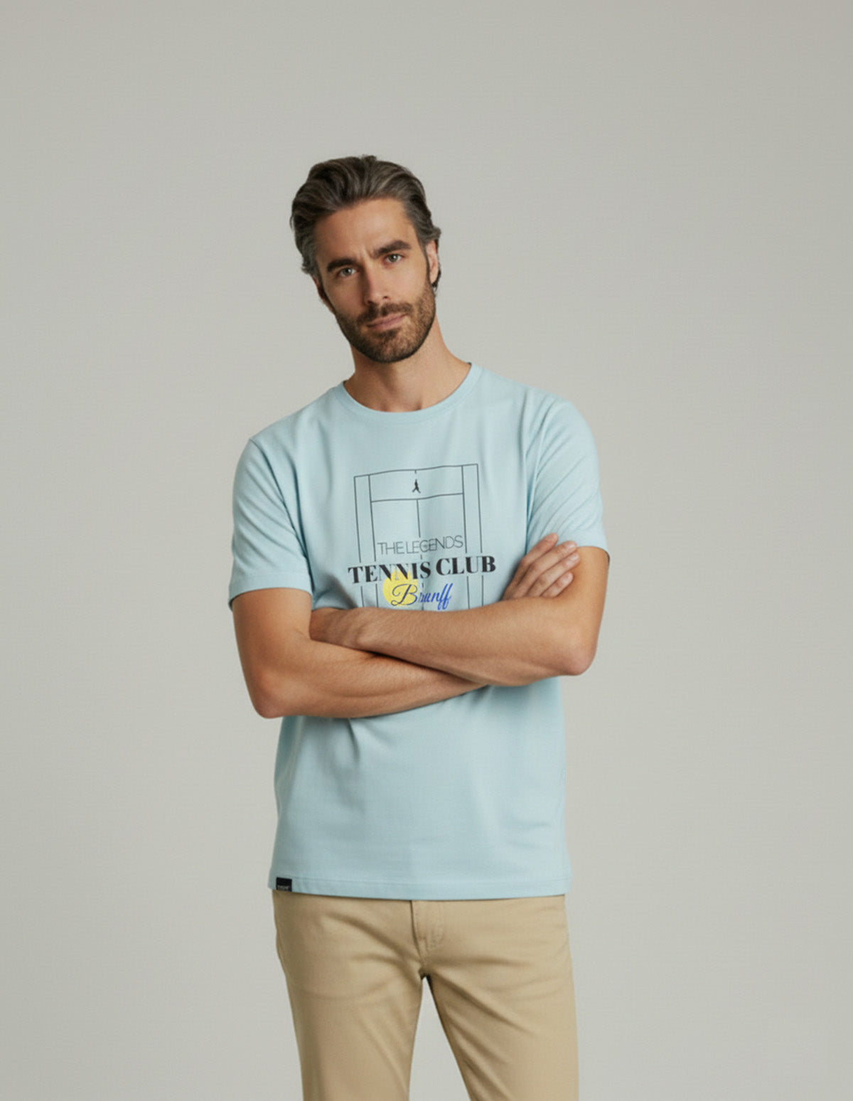 CAMISETA TENNIS LEGENDS AZUL GLACIAL