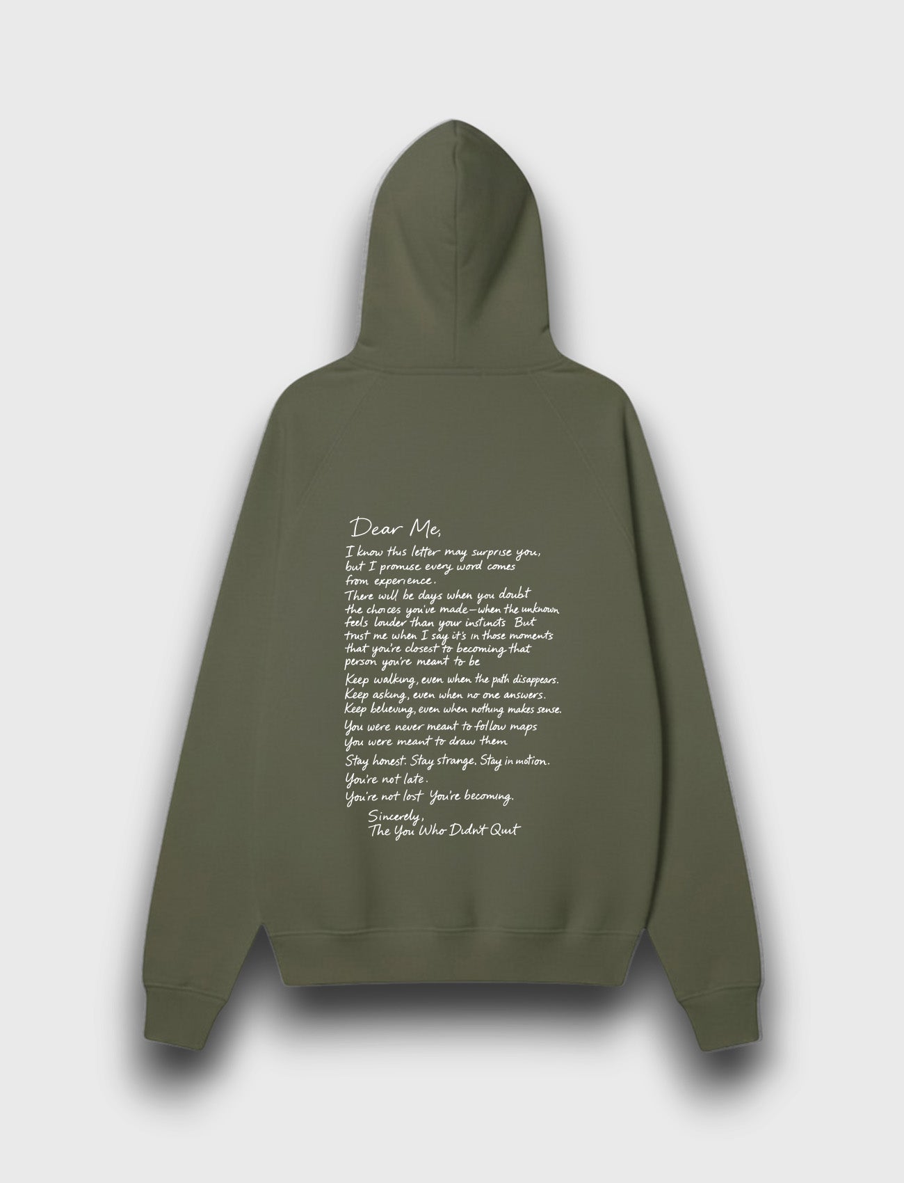 HOODIE ME LETTER