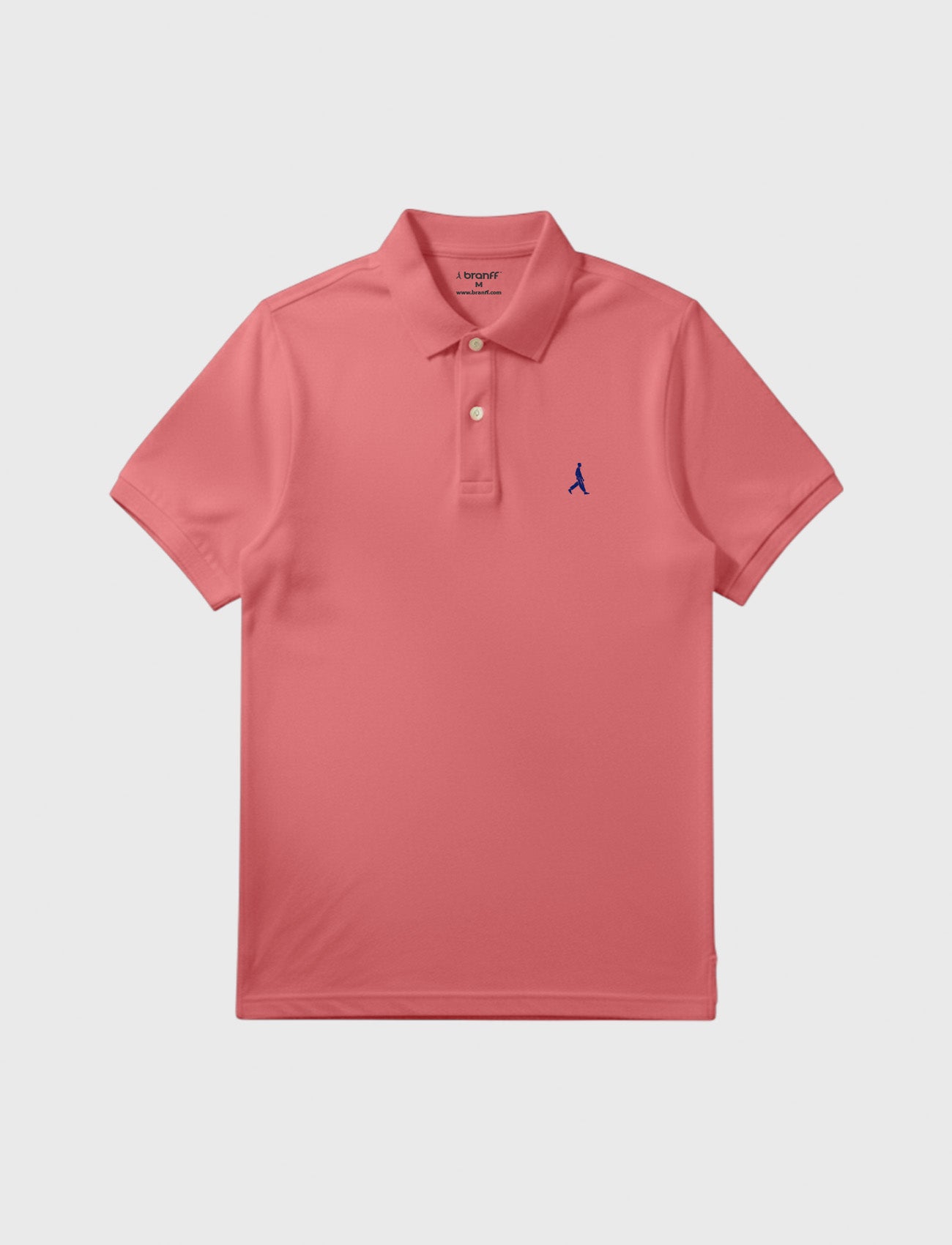 POLO PIQUE LOGO ROSA PROFUNDO